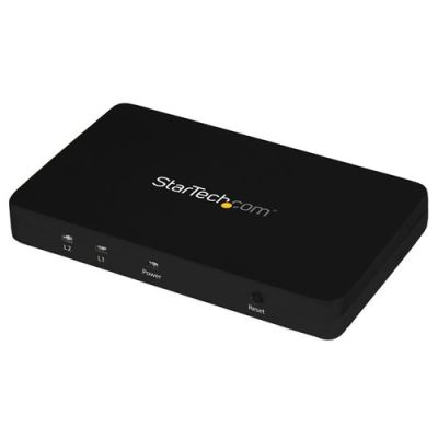 StarTech.com 2 Port HDMI 4k Video Splitter - 1x2 HDMI Verteiler mit Aluminiumgehäuse - 4k 30 Hz