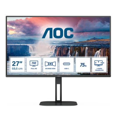 AOC V5 27V5CE/BK Computerbildschirm 68,6 cm (27") 1920 x 1080 Pixel Full HD LED Schwarz