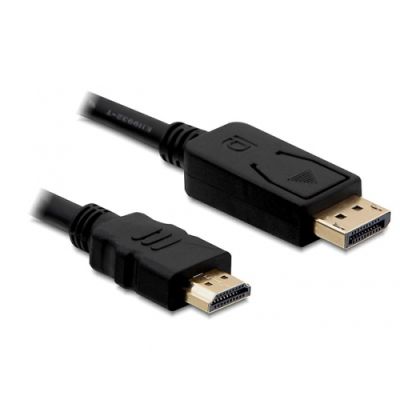 DeLOCK Displayport/HDMI, 1m Schwarz