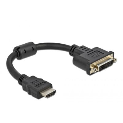 DeLOCK 65206 Videokabel-Adapter 0,2 m HDMI Typ A (Standard) DVI-D Schwarz