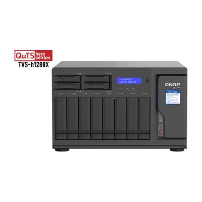 QNAP TVS-h1288X NAS Tower Ethernet/LAN Schwarz W-1250