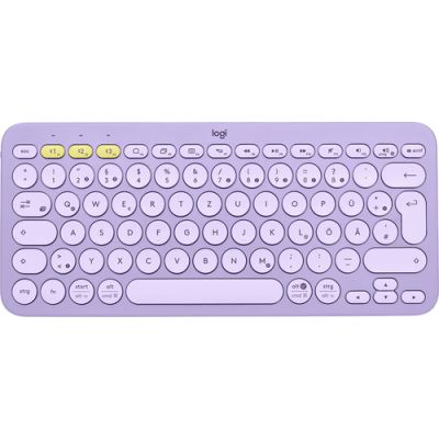 Logitech K380 Tastatur Bluetooth QWERTZ Deutsch Lavendel