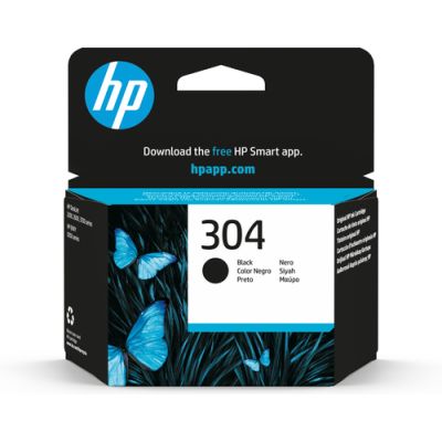 HP 304 Schwarz Original Tintenpatrone