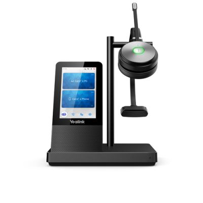 Yealink WH66 Mono UC Kopfhörer Kabellos Kopfband Büro/Callcenter USB Typ-A Bluetooth Ladestation Schwarz