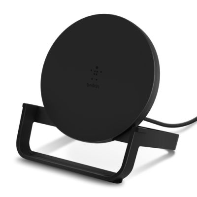 Belkin WIB001VFBK Ladegerät für Mobilgeräte Smartphone Schwarz USB Kabelloses Aufladen Schnellladung Drinnen