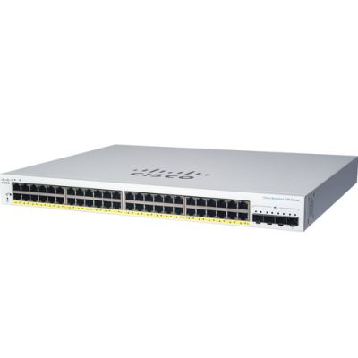 Cisco CBS220-24P-4X Managed L2 Gigabit Ethernet (10/100/1000) Power over Ethernet (PoE) Weiß