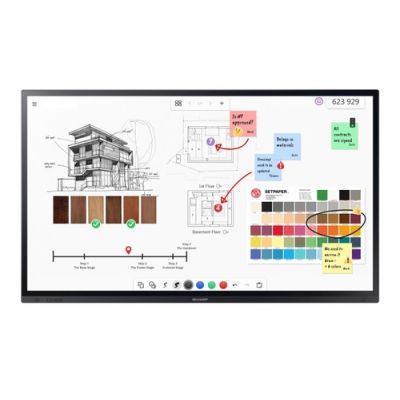 Sharp 60005933 Signage-Display Digital Signage Flachbildschirm 190,5 cm (75") LCD 500 cd/m² 4K Ultra HD Schwarz Touchscreen 24/7
