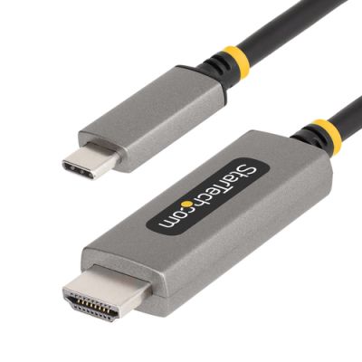 StarTech.com 1 m USB-C auf HDMI Kabel, 8K 60Hz, 4K 144Hz, HDR10, USB-C zu HDMI 2.1 Video Konverter Kabel/Adapter, USB-C DP Alt Mode/USB4/Thunderbolt 3/4 Kompatibel - USB-C Laptop auf HDMI Bildschirm