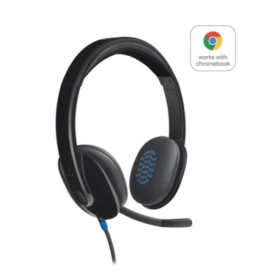 Logitech H540 Kopfhörer Kabelgebunden Kopfband Büro/Callcenter USB Typ-A Schwarz