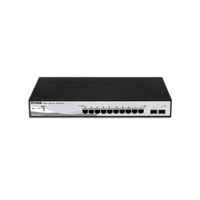D-Link DGS-1210-10 Managed L2 Gigabit Ethernet (10/100/1000) 1U Schwarz, Grau