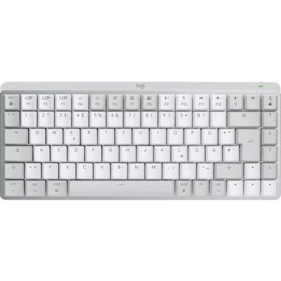 Logitech MX Mini Mechanical for Mac Tastatur Bluetooth QWERTZ Deutsch Grau, Weiß