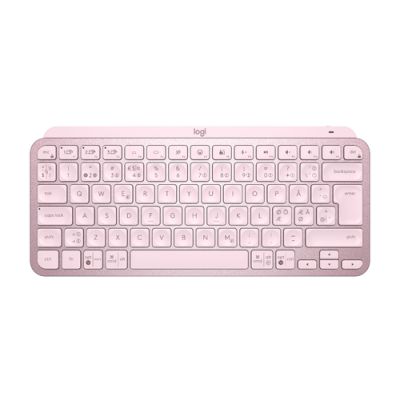 Logitech MX Keys Mini Tastatur RF Wireless + Bluetooth QWERTY Nordisch Pink