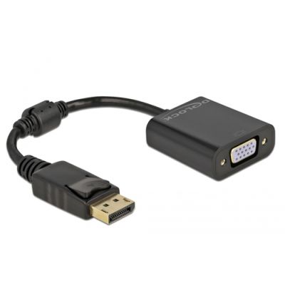 DeLOCK 61006 Videokabel-Adapter 0,15 m DisplayPort VGA (D-Sub) Schwarz