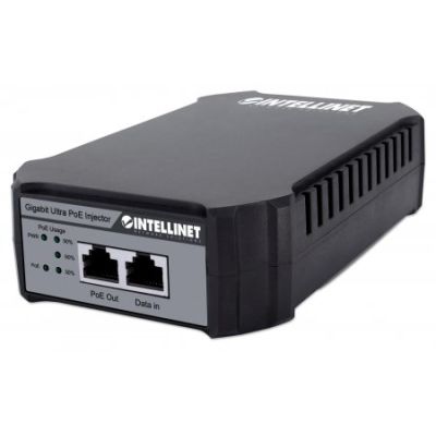 Intellinet Gigabit Ultra PoE-Injektor, 1 x 95 Watt-Port, IEEE 802.3bt und IEEE 802.3at/af-konform, Kunststoffgehäuse