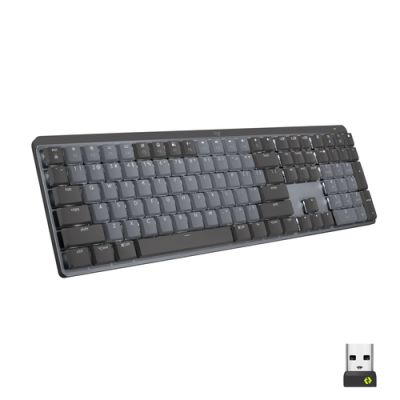 Logitech MX Mechanical Tastatur RF Wireless + Bluetooth QWERTZ Schweiz Graphit, Grau