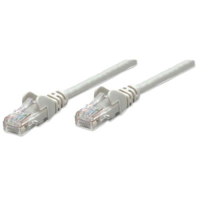 Intellinet Netzwerkkabel, Cat5e, U/UTP, CCA, Cat5e-kompatibel, RJ45-Stecker/RJ45-Stecker, 2,0 m, grau