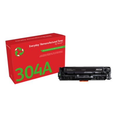 Everyday ™ Schwarz Toner von Xerox, kompatibel mit HP 304A (CC530A/ CRG-118BK/ GPR-44BK), Standardkapazität