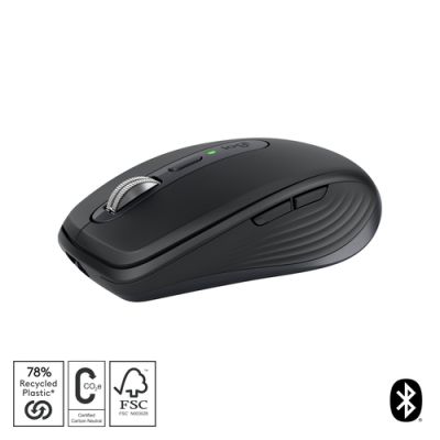 Logitech MX Anywhere 3S Maus rechts RF Wireless + Bluetooth Laser 8000 DPI