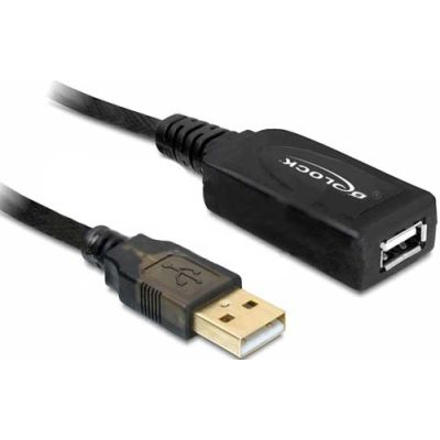 DeLOCK 20m USB 2.0 USB Kabel Schwarz