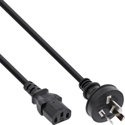 InLine Netzkabel, Netzstecker China auf Kaltgerätestecker C13, 1,8m