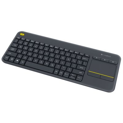Logitech K400 Plus Tv Tastatur RF Wireless QWERTY Nordisch Schwarz