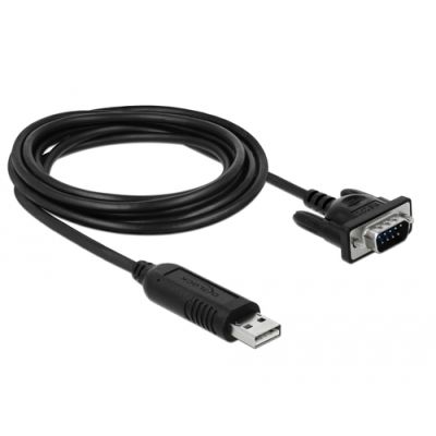DeLOCK 66282 Videokabel-Adapter 1,8 m RS-232 USB Typ-A Schwarz