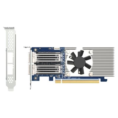 QNAP QXG-100G2SF-CX6 Netzwerkkarte Eingebaut Faser 100000 Mbit/s
