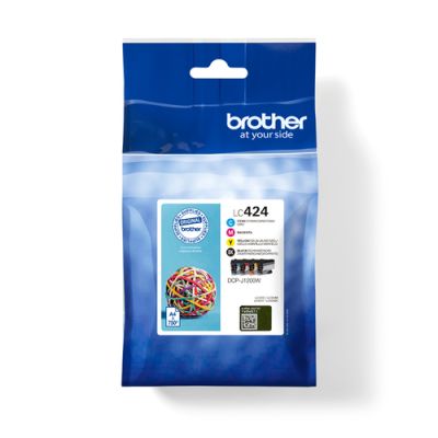 Brother LC424VAL Druckerpatrone 4 Stück(e) Original Schwarz, Cyan, Magenta, Gelb