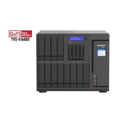 QNAP TVS-h1688X NAS Tower Ethernet/LAN Schwarz W-1250