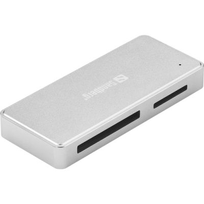 Sandberg 136-42 Kartenleser USB 3.2 Gen 1 (3.1 Gen 1) Silber