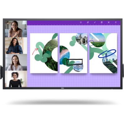 DELL P5524QT Interaktiver Flachbildschirm 139,7 cm (55") LCD 350 cd/m² 4K Ultra HD Schwarz Touchscreen