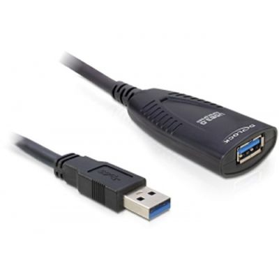DeLOCK USB 3.0 5m USB Kabel USB 3.2 Gen 1 (3.1 Gen 1) Schwarz