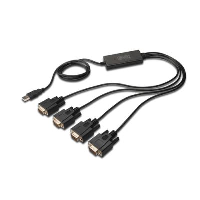 Digitus USB 2.0 zu 4xRS232 Kabel