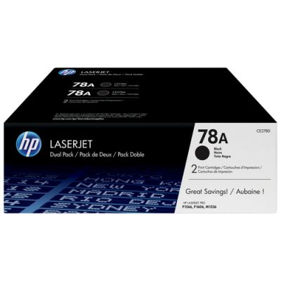 HP 78A 2er-Pack Schwarz Original LaserJet Tonerkartuschen