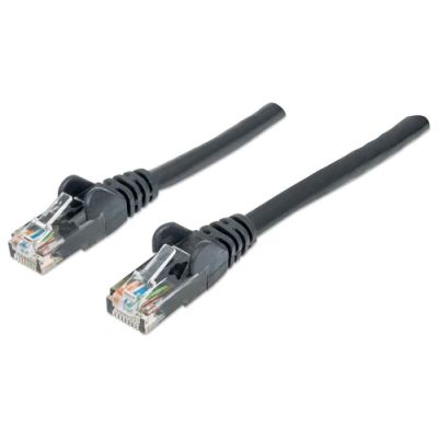 Intellinet Netzwerkkabel, Cat6, U/UTP, CCA, Cat6-kompatibel, RJ45-Stecker/RJ45-Stecker, 1,0 m, schwarz