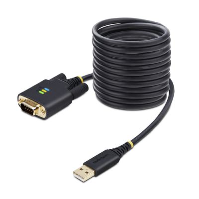 StarTech.com 1P10FFC-USB-SERIAL Serien-Kabel Schwarz 3 m USB Typ-A DB-9
