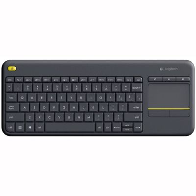 Logitech K400 Plus Tv Tastatur RF Wireless QWERTY Spanisch Schwarz
