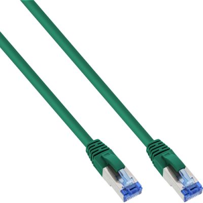 InLine Patchkabel, S/FTP (PiMf), Cat.6A, halogenfrei, grün, 5m