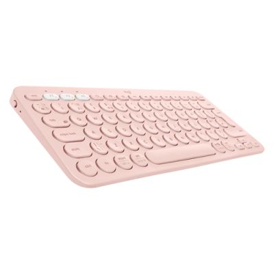 Logitech K380 Multi-Device Tastatur Bluetooth QWERTY Englisch, Italienisch Pink