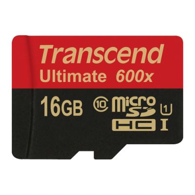 Transcend 16GB microSDHC Class 10 UHS-I (Ultimate) MLC Klasse 10