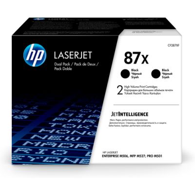 HP 87X 2er-Pack Schwarz Original LaserJet Tonerkartuschen mit hoher Reichweite