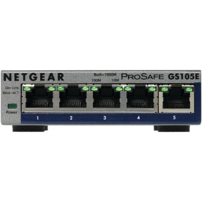 NETGEAR GS105E-200PES Netzwerk-Switch Managed L2/L3 Gigabit Ethernet (10/100/1000) Grau