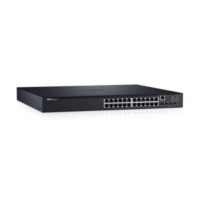 DELL N1524P Managed L3 Gigabit Ethernet (10/100/1000) Power over Ethernet (PoE) 1U Schwarz