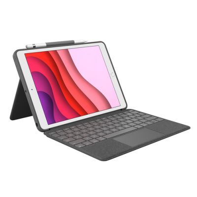 Logitech Combo Touch Graphit Smart Connector AZERTY Französisch