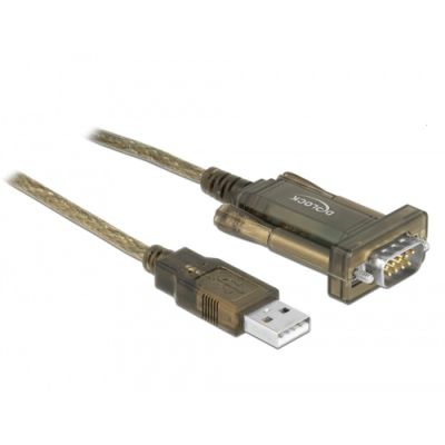 DeLOCK 64073 Serien-Kabel Transparent 2 m USB Typ-A DB-9