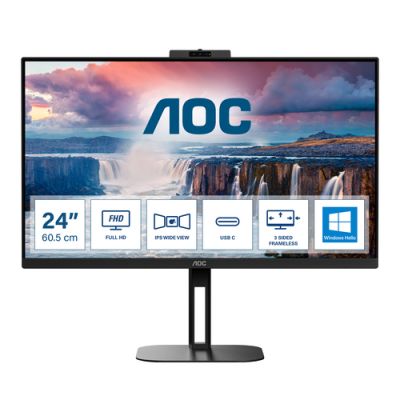 AOC V5 24V5CW/BK Computerbildschirm 60,5 cm (23.8") 1920 x 1080 Pixel Full HD LED Schwarz
