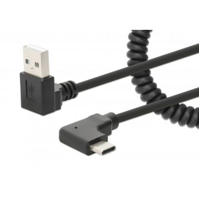 Manhattan 356220 USB Kabel 1 m USB A USB C Schwarz