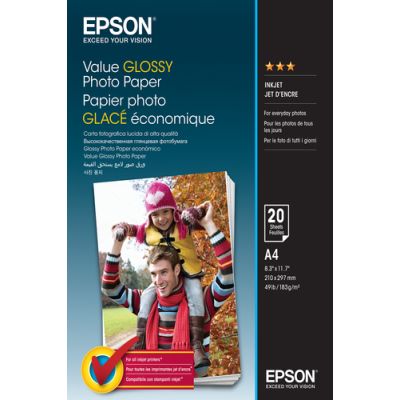 Epson Value Glossy Photo Paper - A4 - 20 Blätter