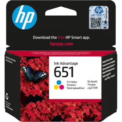 HP 651 Tri-color Original Ink Advantage Cartridge
