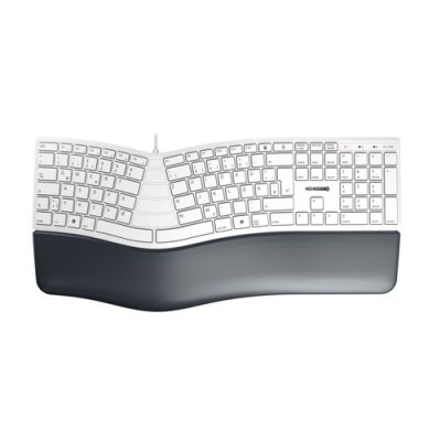 CHERRY KC 4500 ERGO Tastatur USB QWERTZ Deutsch Weiß